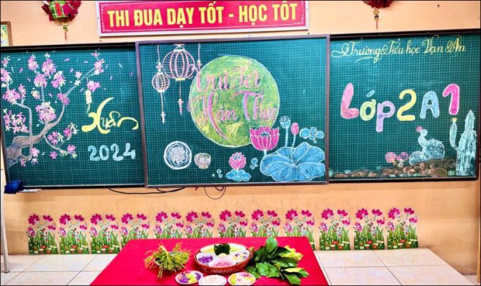 Hình ảnh bảng trang trí với đèn lồng đẹp mắt