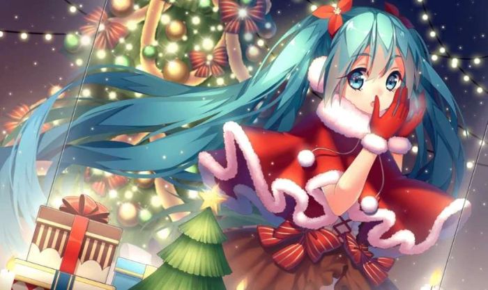 Ảnh chibi Giáng sinh đẹp lung linh cho máy tính
