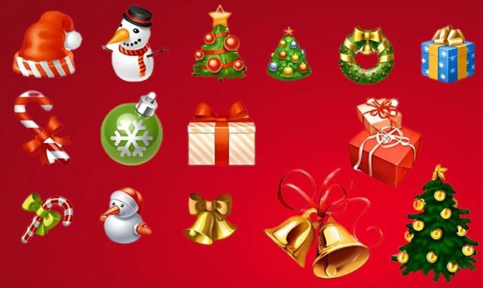 Trang trí tường Giáng Sinh với những hình ảnh biểu tượng của mùa lễ