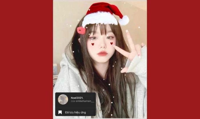 Cách chỉnh ảnh Giáng sinh bằng filter Noel 2021 trên ứng dụng Instagram.
