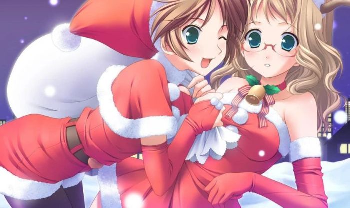 Ảnh nữ Giáng Sinh thể hiện tình bạn đẹp, gắn kết trong mùa Noel