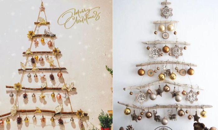 Trang trí tường Noel với những quả châu lấp lánh