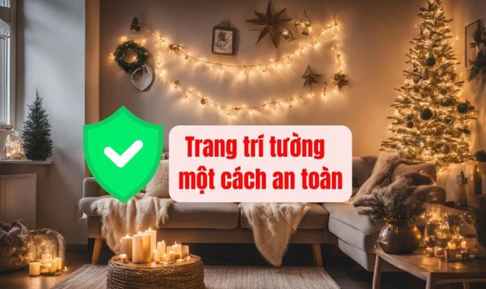 Việc trang trí tường cần được thực hiện sao cho an toàn và đảm bảo không có nguy cơ tiềm ẩn. Điều này giúp tạo ra một không gian vừa đẹp mắt vừa yên tâm cho người sử dụng.