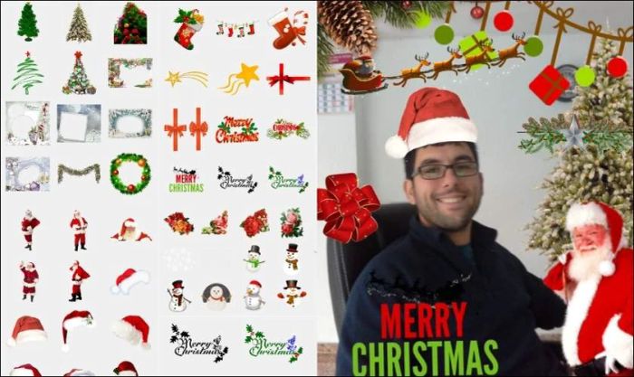 Merry Christmas Photo Stickers, ứng dụng chỉnh ảnh Giáng sinh dễ thương