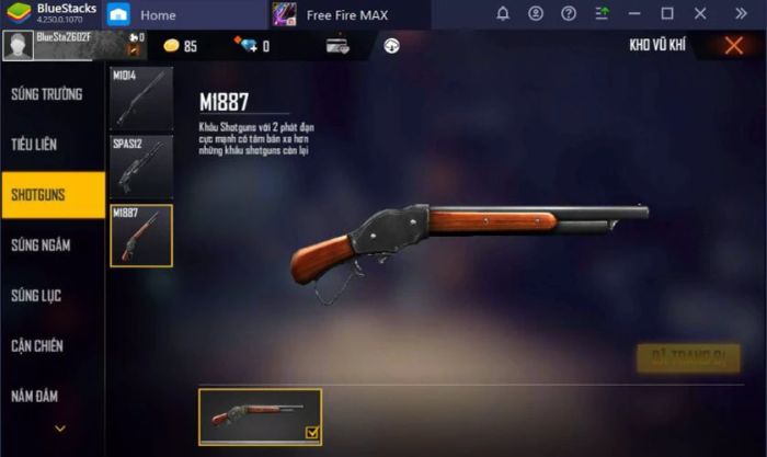 M1887 - Vũ khí Giáng Sinh HOT nhất Free Fire năm nay
