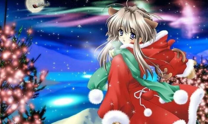 Ảnh chibi Giáng sinh tuyệt đẹp cho màn hình máy tính