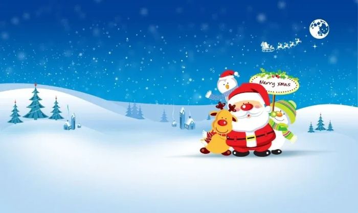 Hình ảnh Giáng sinh dễ thương cho điện thoại và máy tính, đầy sự ấm áp và tươi vui