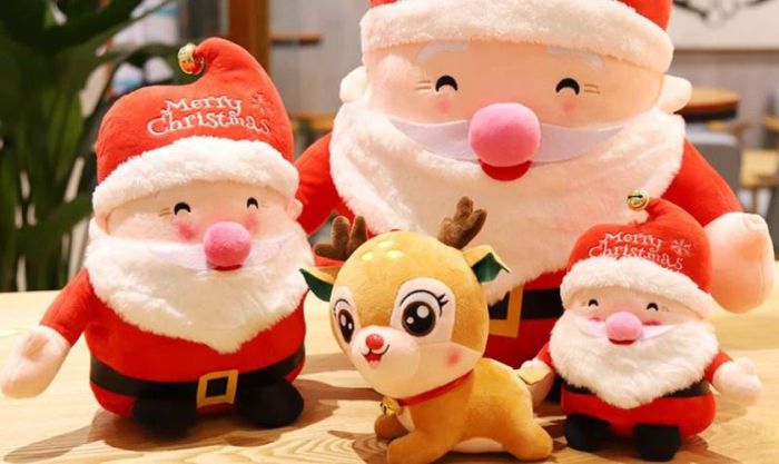 Ông già Noel làm từ bông mềm mại