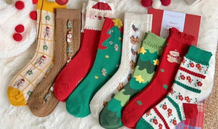Combo tất bông ấm áp mùa Noel