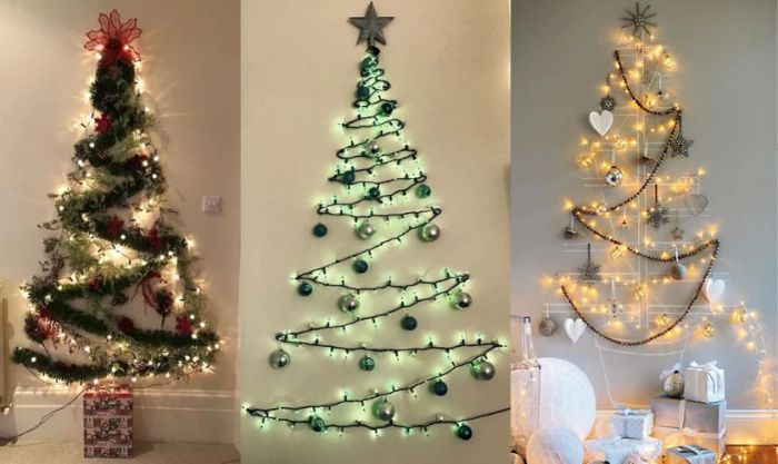 Trang trí tường Giáng Sinh bằng đèn LED tạo hình là một ý tưởng tuyệt vời để làm sáng bừng không gian của bạn.