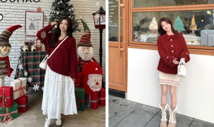 Gợi ý trang phục Giáng Sinh trắng đẹp và nổi bật trên mọi bữa tiệc