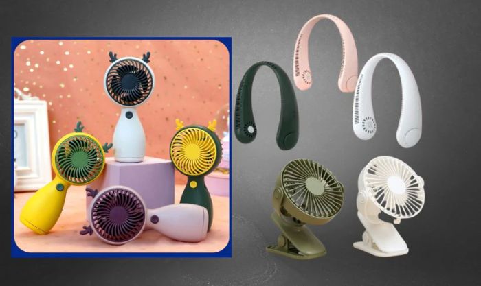 Quà tặng là những chiếc quạt mini cầm tay siêu dễ thương