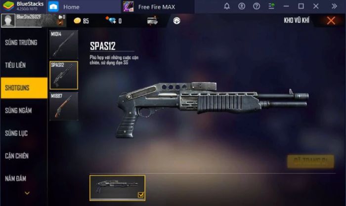 SPAS12 - Skin hấp dẫn trong Free Fire