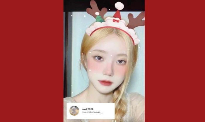 Filter Noel 2021, chỉnh ảnh Giáng sinh trên Instagram.