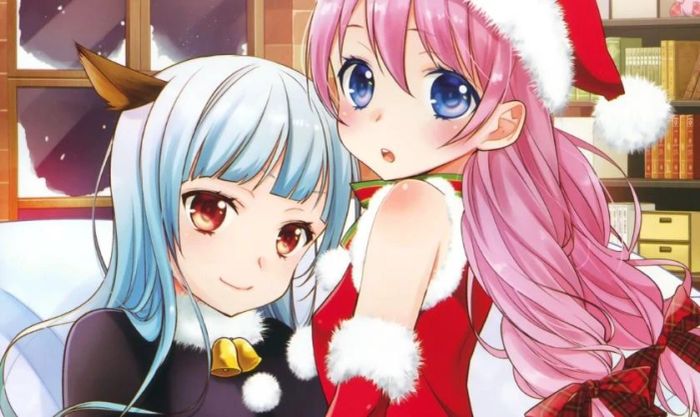 Ảnh anime nữ Giáng Sinh đầy tình bạn và sự gắn kết