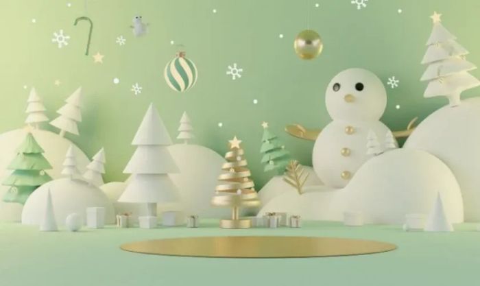 Hình nền Giáng sinh dễ thương dành cho điện thoại và máy tính