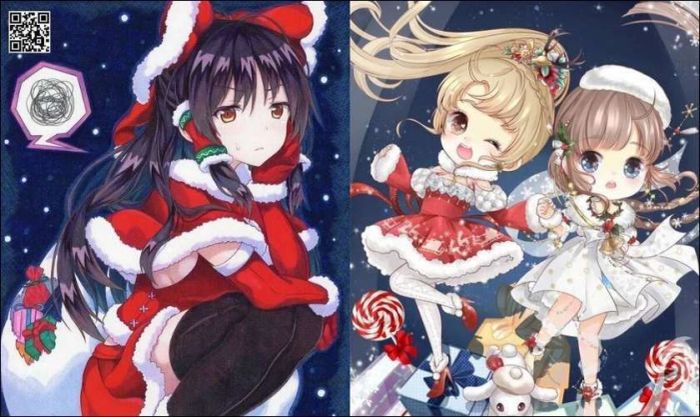 Hình ảnh anime chibi Noel trên chiếc điện thoại của bạn