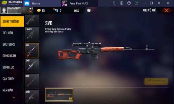 SVD - Vũ khí Free Fire nổi bật trong mùa Giáng Sinh năm nay