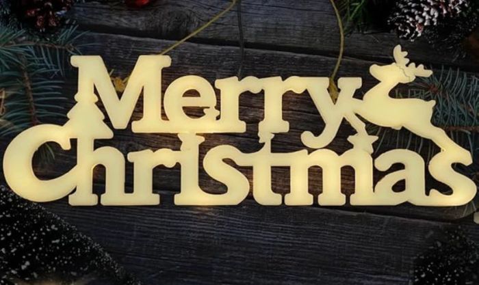 Những mẫu trang trí chữ Merry Christmas tuyệt đẹp