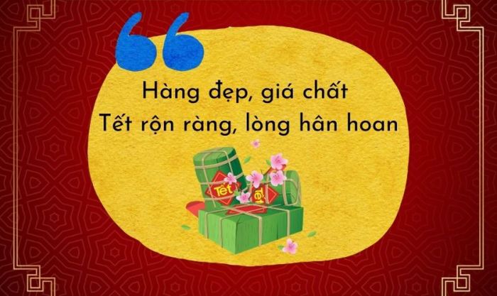 Slogan bán hàng Tết sáng tạo, không thể thiếu