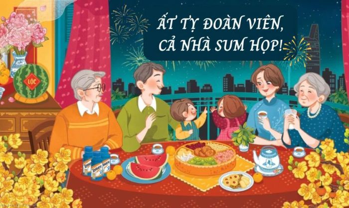 Những slogan Tết yêu thương về gia đình và tình thân