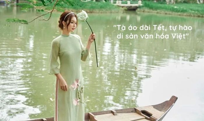 STT đăng ảnh áo dài Tết sâu lắng và ý nghĩa