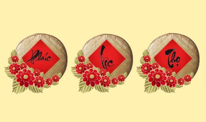 Cách làm mẹt trang trí Tết với thư pháp