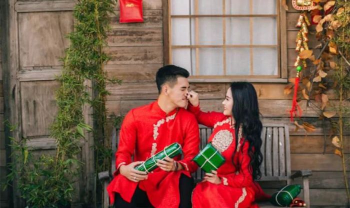 Chụp hình cùng người yêu vào mùa Xuân đáng yêu