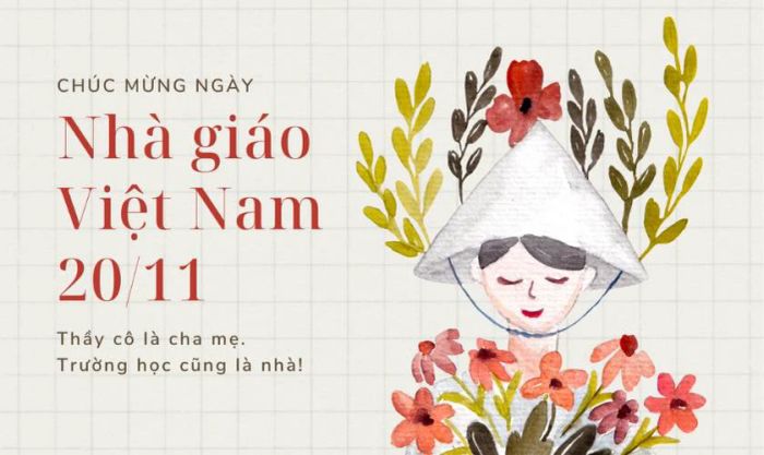 Mẫu banner 20/11 tinh tế và nổi bật