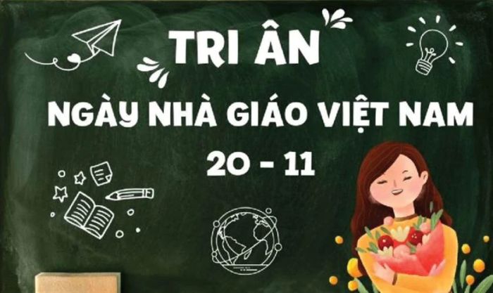 Banner Ngày Nhà giáo Việt Nam dành tặng thầy cô