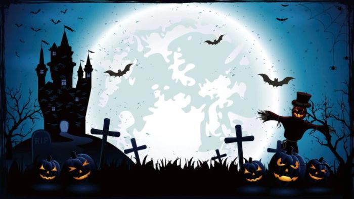 Ảnh Halloween kinh dị với chủ đề nghĩa trang lạnh lẽo