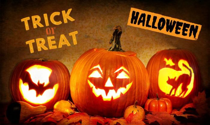 Banner Halloween với thiết kế đơn giản nhưng ấn tượng