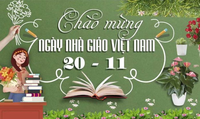 Mẫu banner 20/11 đẹp mắt