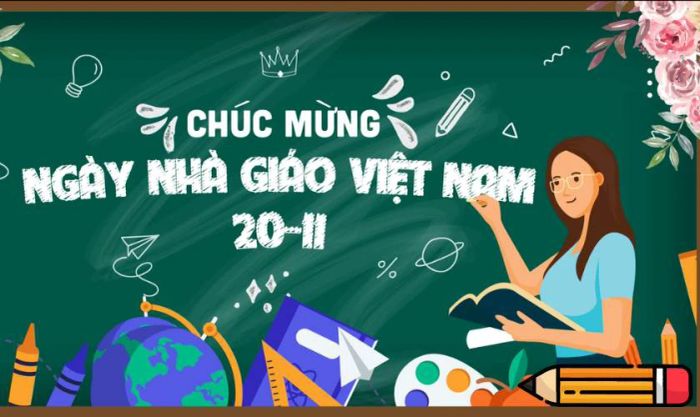 Mẫu banner 20/11 độc đáo và ấn tượng