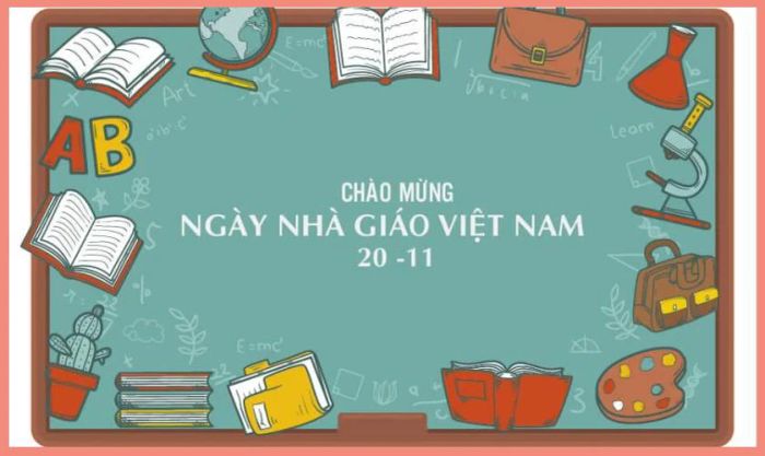 Banner Ngày Nhà giáo Việt Nam đầy ý nghĩa