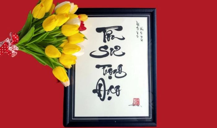 Tranh khung lồng tặng thầy cô ngày 20/11 độc đáo và ấn tượng