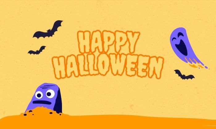 Background Halloween dễ thương và đáng yêu