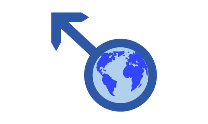 Logo Ngày Quốc tế Đàn ông độc lạ và sáng tạo
