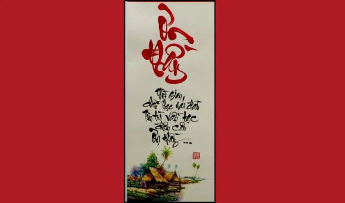 Thư pháp chữ Ơn Thầy đầy ý nghĩa dành tặng thầy trong ngày 20/11