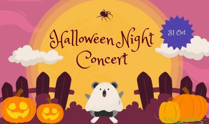 Background Halloween dễ thương, đáng yêu