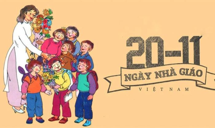 Thể hiện tinh thần tri ân thầy cô thông qua các mẫu content 20/11