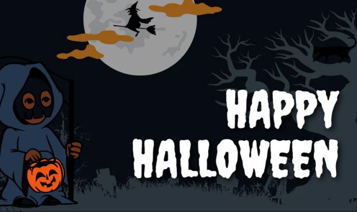 Background Halloween màu đen độc đáo và khác biệt