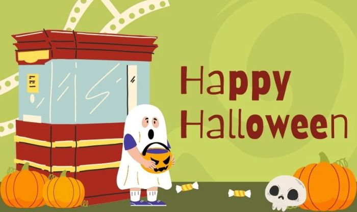 Background Halloween dễ thương cho trẻ nhỏ