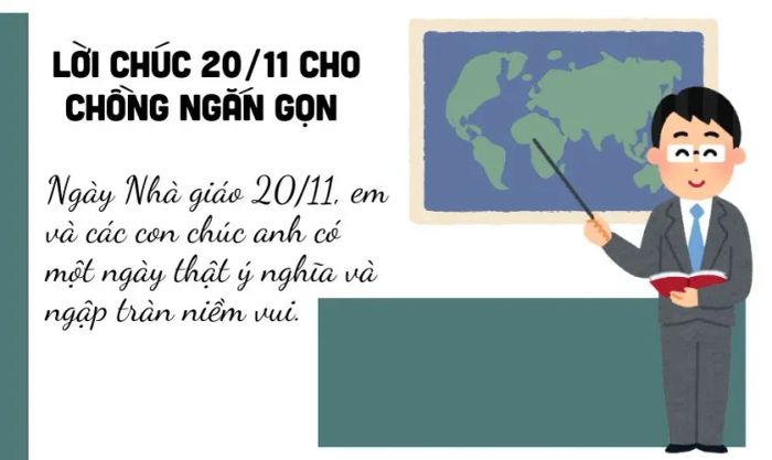 Lời chúc 20/11 ngắn gọn dành cho các chị em gửi đến chồng yêu của mình.