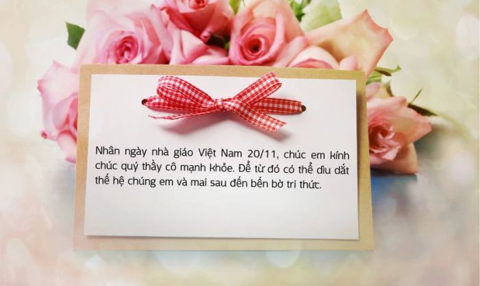 Lời ngỏ 20/11 đầy cảm động và ý nghĩa