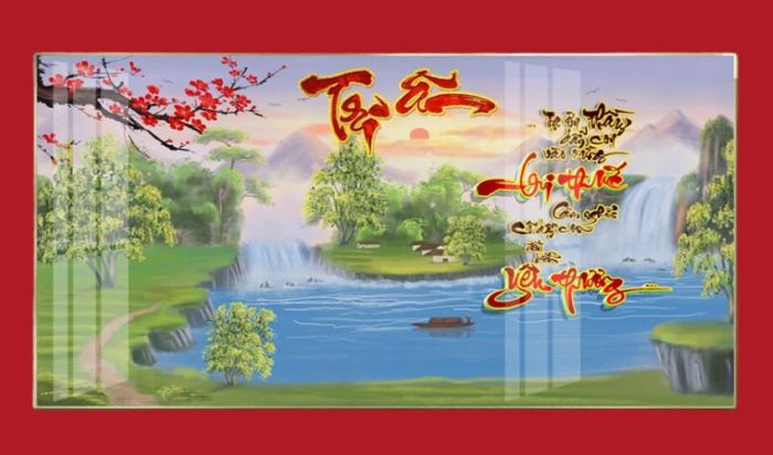 Tranh thư pháp Tri ân đặc biệt dành cho thầy cô trong ngày Nhà giáo Việt Nam