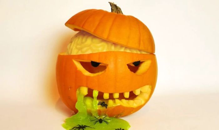 Mẫu quả bí ngô Halloween siêu dễ thương và dí dỏm
