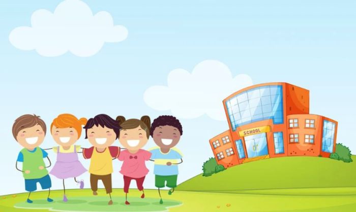 PowerPoint với chủ đề mái trường và những người bạn thân yêu