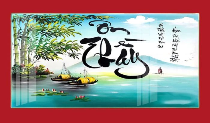 Tranh thư pháp Ơn thầy, món quà ý nghĩa gửi tặng thầy nhân ngày 20/11