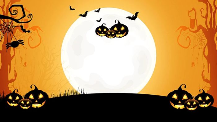 Bộ ảnh Halloween với hình ảnh bí ngô dễ thương